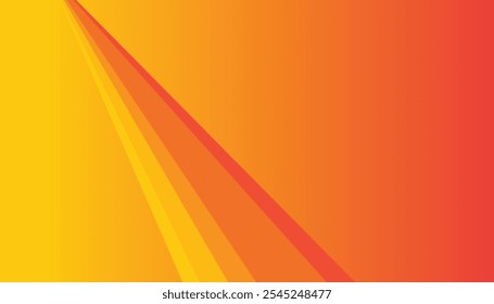 Abstract background vector design. banner design. paper cut warm tone. orange color background with shapes