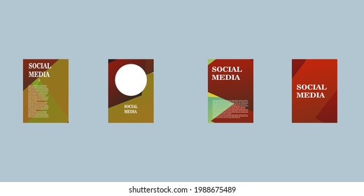 Abstract background vector design with beautiful gradient color for social media needs
