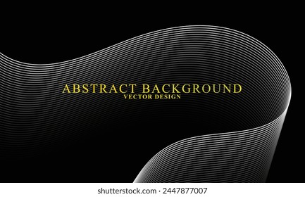 Abstract background vector design black dark white light shape line stripe blend background wallpaper