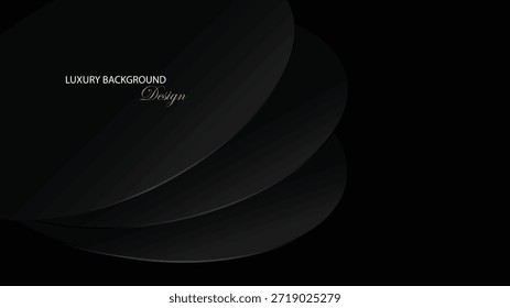 Abstractas diseño de Vector de fondo. Fondo negro con forma y línea de decoración. Traje para el Anuncio, telón de fondo, cartelera, y otros
