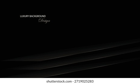 Abstractas diseño de Vector de fondo. Fondo negro con forma y línea de decoración. Traje para el Anuncio, telón de fondo, cartelera, y otros