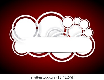 abstract background vector design circles shadows