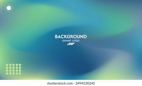 Abstract background vector design color combination aurora pattern Minimalist pastel color design.