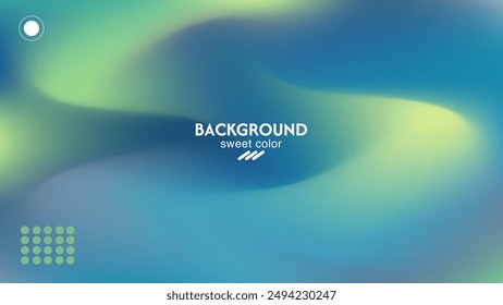 Abstract background vector design color combination aurora pattern Minimalist pastel color design.