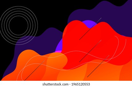 diseño de vectores de fondo abstracto, el colorido fondo borroso sombreado usa para publicidad, página de libros, pinturas, impresión, fondos móviles, libro, salvapantallas, página web, paisajes, saludo 