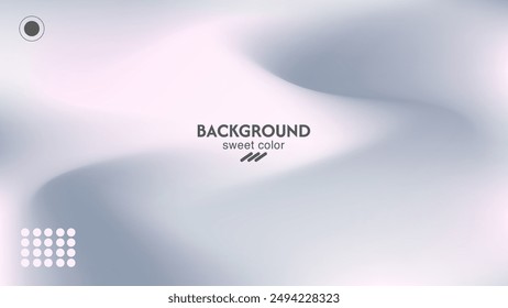 Abstract background vector design combination of white, gray with a hint of pink. Minimalist pastel color design.