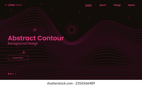 Abstract Background Vector Design contour pattern, waves, line pattern, wind wave.
