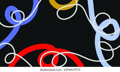 abstract background vector design, with curved lines on the hand.	
