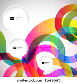 Abstract background with vector design elements.