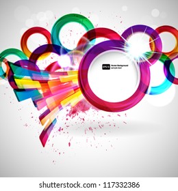 Abstract background with vector design elements.