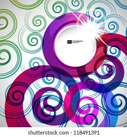 Abstract background with vector design elements.