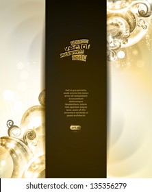 Abstract background with vector design elements. Brochure cover template.