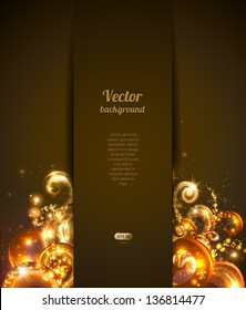 Abstract background with vector design elements. Brochure cover template.