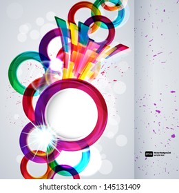 Abstract background with vector design elements.