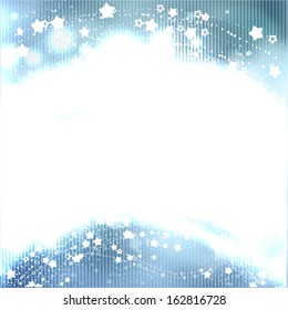 Abstract background with vector design elements (stars and sparkles).