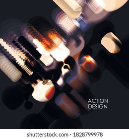 Abstract background with vector design elements