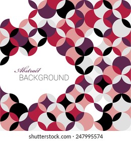 Abstract background with vector design elements.