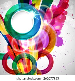 Abstract background with vector design elements.
