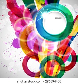 Abstract background with vector design elements.