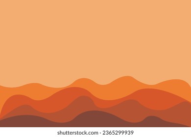 Abstract of background vector. Design japanese style of line wave of orange background. Design print for illustration, magazine, cover, card, background, wallpaper. Set 3
