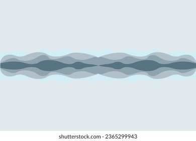 Abstract of background vector. Design japanese style of line wave of blue background. Design print for illustration, magazine, cover, card, background, wallpaper. Set 9