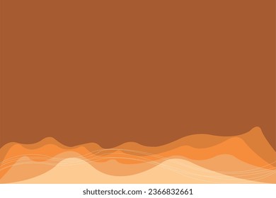 Abstract of background vector. Design japanese style of line wave yellow on orange background. Design print for illustration, magazine, cover, card, background, wallpaper. Set 15