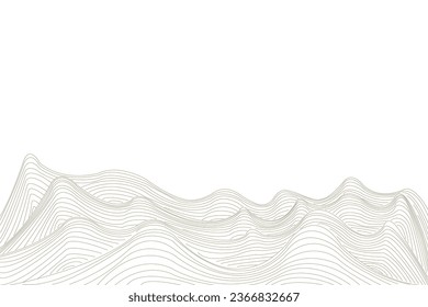 Abstract of background vector. Design japanese style of line wave gold on white background. Design print for illustration, magazine, cover, card, background, wallpaper. Set 18