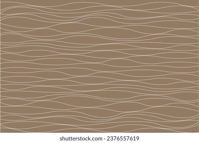 Abstract of background vector. Design japanese style of line wave white on brown background. Design print for illustration, magazine, cover, card, background, wallpaper. Set 9