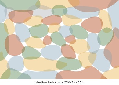 Abstract of background vector. Design kids mosaic of pebbles  colors on white background. Design print for illustration, presentation, task, magazine, cover, card, background, wallpaper. Set 8