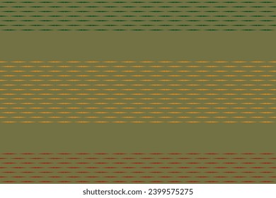 Resumen del vector de fondo. Diseño moderno de rayas aleatorias coloridas sobre fondo verde. Diseño impreso para ilustración, textil, niños, revista, portada, tarjeta, fondo, papel tapiz. Establecer 12