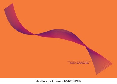 Abstract Background Vector Design, Plain Background Design, Writing Area, Purple and Orange