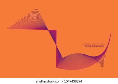 Abstract Background Vector Design, Plain Background Design, Writing Area, Purple and Orange
