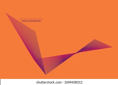 Abstract Background Vector Design, Plain Background Design, Writing Area, Purple and Orange