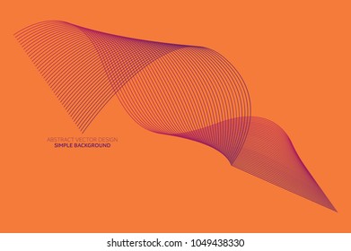 Abstract Background Vector Design, Plain Background Design, Writing Area, Purple and Orange