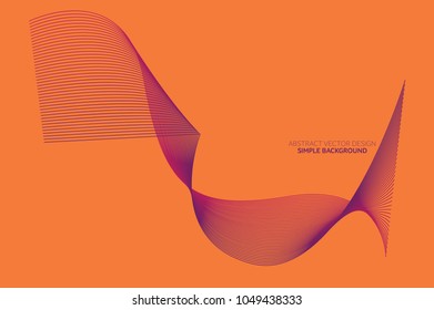 Abstract Background Vector Design, Plain Background Design, Writing Area, Purple and Orange