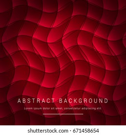 Abstract  background vector design of red and black wavy geometric pattern wallpaper