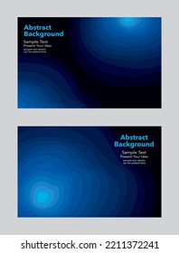 Resumen de diseño vectorial de fondo, tonos azules, fondo de fondo de papel de pancarta horizontal, minimalista geométrico a mano alzada, agujero profundo claro, perspectiva, mar moderno, capas afiches volantes folletos para empresas
