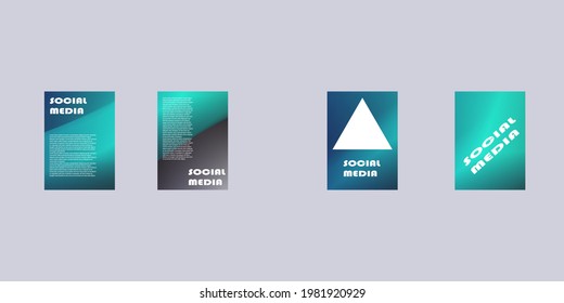 Abstract background vector design for social media promotional needs, posters and banners
