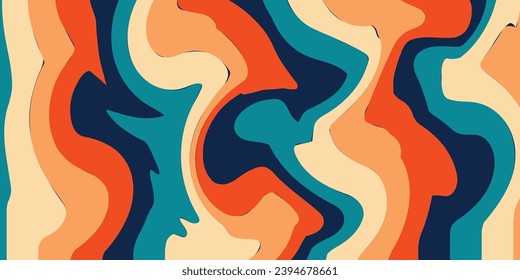 Resumen de diseño vectorial de fondo con tema de color vintage.