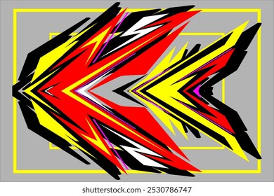 abstrato projeto de vetor de fundo, envolva o carro com padrão de linha único e cores brilhantes