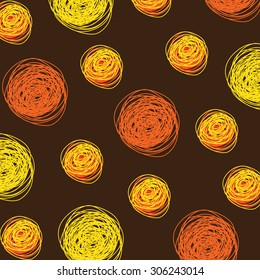Abstract Background Vector With Doodle Pattern