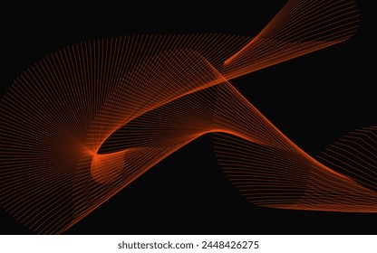 Abstract background vector dynamic, design effect lines flowing waves.