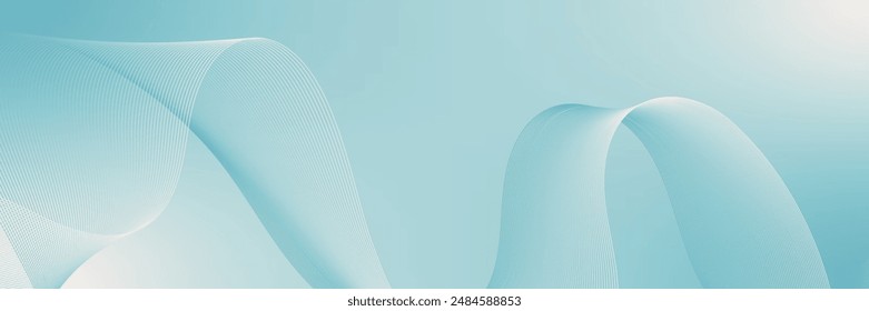Abstract background vector with dynamic waves for business design. Futuristic technology network or wavy lines. Premium stripe texture for wedding banner, poster. Template with gradient mesh.