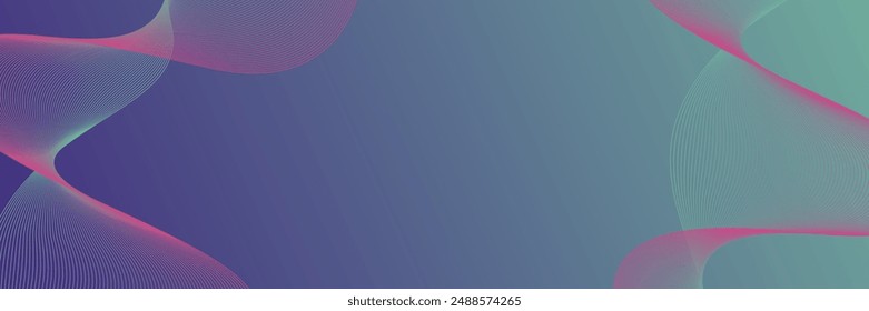Abstract background vector with dynamic waves for business design. Futuristic technology network or wavy lines. Premium stripe texture for wedding banner, poster. Template with gradient mesh.