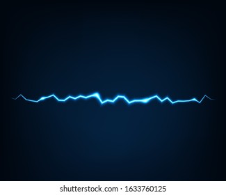 Abstract background vector electric light. Spark flash effect. Bright curved line. Neon glowing curves.