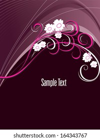 Abstract Background. Vector Flowers.