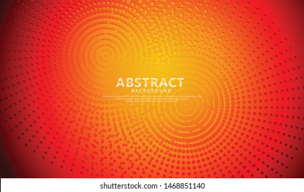 Abstract background with vector geometric illustration of dots halftone sliced shapes textured. Graphic design element. 