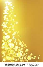 Abstract background: vector golden champagne background
