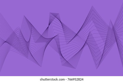 abstract background vector graphic glow line curve wave purple violet white