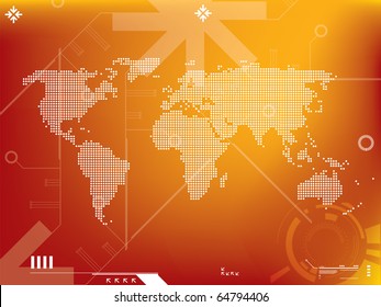 abstract background vector graphics created with technology